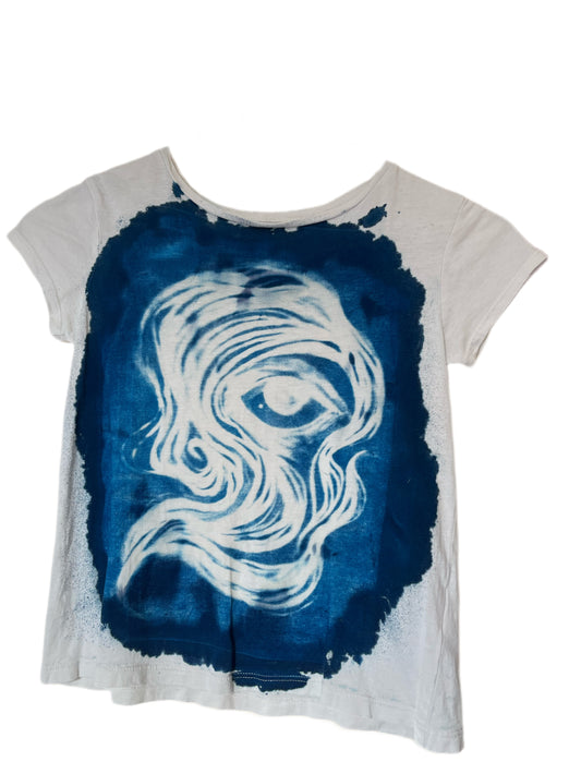 EYE SWIRL CROPPED TEE - EXTRA SMALL